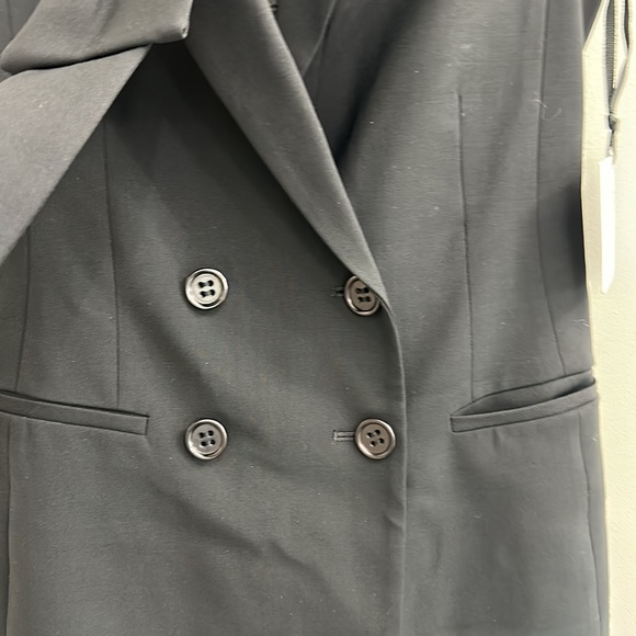 RED VALENTINO VISCOSE WOOL GABARDINE BLAZER DRESS WITH BOW - Picture 9 of 16